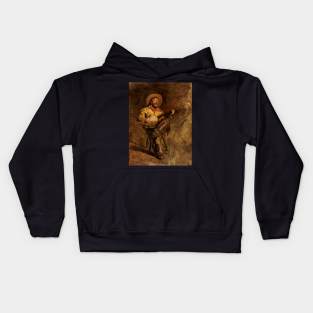 Cowboy Singing by Thomas Eakins Kids Hoodie